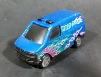 Vintage Made in China Road Devil Blue w/ Pink & Green Flames Van No. 8074 Die Cast Toy Car Vehicle - Treasure Valley Antiques & Collectibles