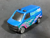 Vintage Made in China Road Devil Blue w/ Pink & Green Flames Van No. 8074 Die Cast Toy Car Vehicle - Treasure Valley Antiques & Collectibles