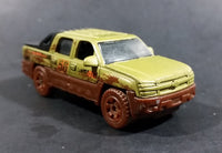 2008 Matchbox Outdoor Adventure Chevy Avalanche Truck Olive Green MB86 Die Cast Toy Car Vehicle - Treasure Valley Antiques & Collectibles