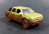 2008 Matchbox Outdoor Adventure Chevy Avalanche Truck Olive Green MB86 Die Cast Toy Car Vehicle - Treasure Valley Antiques & Collectibles