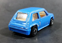 1991 Hot Wheels Renault 5 GT Turbo Blue Die Cast Toy Car Vehicle