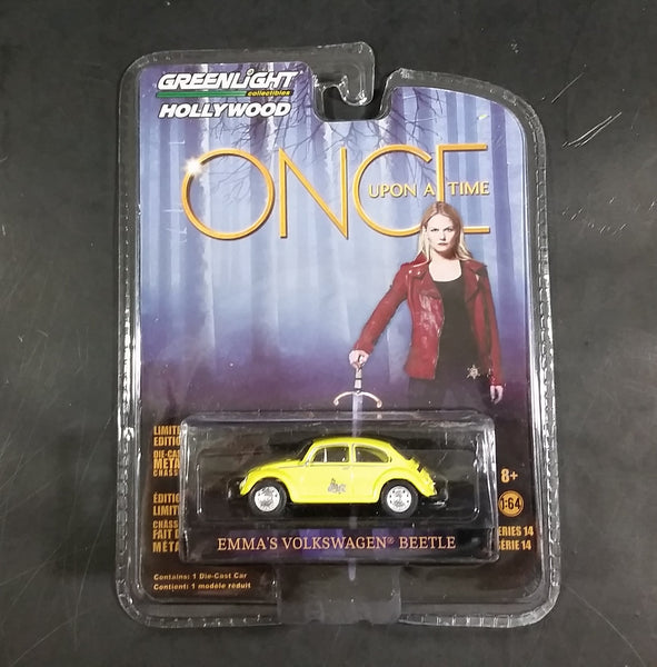 Greenlight Hollywood Collectibles Once Upon A Time Emma's Volkswagen Beetle Yellow Die Cast Toy Car - Treasure Valley Antiques & Collectibles