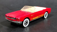 1991 Hot Wheels 1965 Ford Mustang Convertible Dark Red WW Die Cast Toy Car Vehicle - Opening Hood - Treasure Valley Antiques & Collectibles