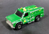 1986 Hot Wheels Workhorses Rescue Ranger Green Die Cast Toy Truck Vehicle - Treasure Valley Antiques & Collectibles