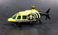 2006 Hot Wheels Aerial Attack 1989 Propper Chopper Stinger Yellow Die Cast Toy Helicopter - Treasure Valley Antiques & Collectibles