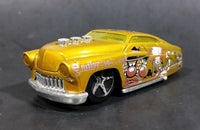 2005 Hot Wheels Crazed Clowns Series II '49 Merc (HardNoze) Gold Die Cast Toy Car Vehicle - Treasure Valley Antiques & Collectibles