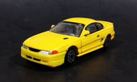 Realtoy Ford Mustang Yellow Die Cast Toy Car Vehicle - 1/64 Scale - Treasure Valley Antiques & Collectibles