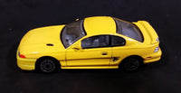 Realtoy Ford Mustang Yellow Die Cast Toy Car Vehicle - 1/64 Scale - Treasure Valley Antiques & Collectibles