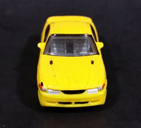 Realtoy Ford Mustang Yellow Die Cast Toy Car Vehicle - 1/64 Scale - Treasure Valley Antiques & Collectibles