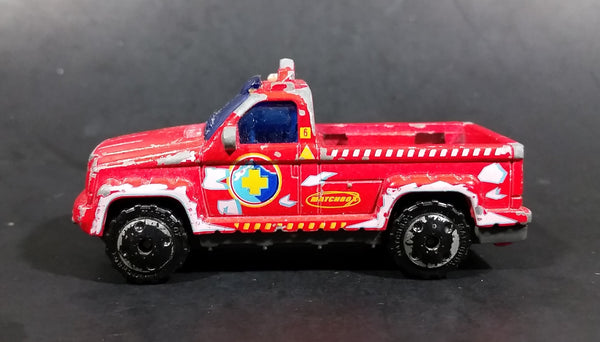 2006 Matchbox Polar Rescue Troop Carrier Red Die Cast Toy Truck Vehicle - Treasure Valley Antiques & Collectibles