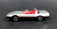 1980s Zee Dyna Wheels 1984 Chevrolet Corvette Silver Targa Top D76 Die Cast Toy Convertible Sports Car Vehicle - Treasure Valley Antiques & Collectibles