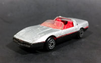 1980s Zee Dyna Wheels 1984 Chevrolet Corvette Silver Targa Top D76 Die Cast Toy Convertible Sports Car Vehicle - Treasure Valley Antiques & Collectibles