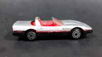 1980s Zee Dyna Wheels 1984 Chevrolet Corvette Silver Targa Top D76 Die Cast Toy Convertible Sports Car Vehicle - Treasure Valley Antiques & Collectibles