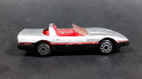 1980s Zee Dyna Wheels 1984 Chevrolet Corvette Silver Targa Top D76 Die Cast Toy Convertible Sports Car Vehicle - Treasure Valley Antiques & Collectibles