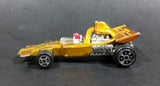 Rare 1980s Yatming McLaren Ford Shell Fuel Gold #4 No. 1304 Die Cast Toy Race Car Vehicle