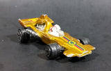 Rare 1980s Yatming McLaren Ford Shell Fuel Gold #4 No. 1304 Die Cast Toy Race Car Vehicle