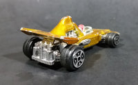 Rare 1980s Yatming McLaren Ford Shell Fuel Gold #4 No. 1304 Die Cast Toy Race Car Vehicle