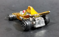 Rare 1980s Yatming McLaren Ford Shell Fuel Gold #4 No. 1304 Die Cast Toy Race Car Vehicle