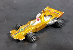 Rare 1980s Yatming McLaren Ford Shell Fuel Gold #4 No. 1304 Die Cast Toy Race Car Vehicle