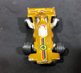 Rare 1980s Yatming McLaren Ford Shell Fuel Gold #4 No. 1304 Die Cast Toy Race Car Vehicle