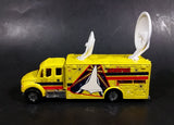 Rare Matchbox Freightliner M2 106 Satellite Aerospace Tracking Vehicle Truck Yellow 18 Die Cast Toy Vehicle - Treasure Valley Antiques & Collectibles