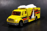 Rare Matchbox Freightliner M2 106 Satellite Aerospace Tracking Vehicle Truck Yellow 18 Die Cast Toy Vehicle - Treasure Valley Antiques & Collectibles