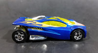 2005 Hot Wheels Track Aces Sling Shot Blue Yellow Orange 00 Die Cast Toy Car Vehicle - Treasure Valley Antiques & Collectibles