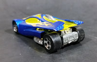 2005 Hot Wheels Track Aces Sling Shot Blue Yellow Orange 00 Die Cast Toy Car Vehicle - Treasure Valley Antiques & Collectibles