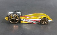 2009 Hot Wheels Duel Fueler Yellow Metalflake Mustard Die Cast Toy Car Vehicle