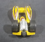 2009 Hot Wheels Duel Fueler Yellow Metalflake Mustard Die Cast Toy Car Vehicle