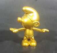 2008 Peyo JAKKS LAFIG Golden Gold Moving Head and Arms 2 3/8" Collectible Smurf Figure - Treasure Valley Antiques & Collectibles