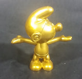 2008 Peyo JAKKS LAFIG Golden Gold Moving Head and Arms 2 3/8" Collectible Smurf Figure - Treasure Valley Antiques & Collectibles