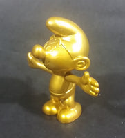 2008 Peyo JAKKS LAFIG Golden Gold Moving Head and Arms 2 3/8" Collectible Smurf Figure - Treasure Valley Antiques & Collectibles