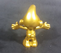 2008 Peyo JAKKS LAFIG Golden Gold Moving Head and Arms 2 3/8" Collectible Smurf Figure - Treasure Valley Antiques & Collectibles