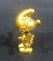 2008 Peyo JAKKS LAFIG Golden Gold Moving Head and Arms 2 3/8" Collectible Smurf Figure - Treasure Valley Antiques & Collectibles