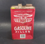 Vintage Eagle No. 1001 Gasoline Filler 1 U.S. Gallon Empty Can (No Spout) - Wellsburg, W. VA - Treasure Valley Antiques & Collectibles