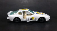 1980s Yatming Porsche 944 Turbo Motor Sport 44 White No. 1089 Die Cast Toy Car Vehicle - Treasure Valley Antiques & Collectibles