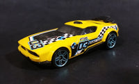 2012 Hot Wheels Thrill Racers City Stunt Fast Fish Yellow Die Cast Toy Race Car Vehicle - Treasure Valley Antiques & Collectibles