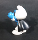 2005 Schleich Germany Peyo Smurf Dracula Halloween Costume 2 1/4" PVC Figurine - Treasure Valley Antiques & Collectibles