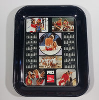 1982 Coca-Cola Coke Youth Outdoors Beach Skiing Sports Calendar Beverage Serving Tray - Treasure Valley Antiques & Collectibles