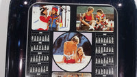 1982 Coca-Cola Coke Youth Outdoors Beach Skiing Sports Calendar Beverage Serving Tray