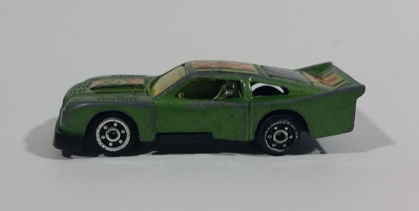 1980s Marz Karz Green #4 Ford Mustang Cobra II S8002 Die Cast Toy Race Car - Treasure Valley Antiques & Collectibles