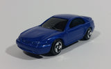 Maisto 1999 Ford Mustang Blue Die Cast Toy Car Vehicle 1/64 Scale - Treasure Valley Antiques & Collectibles