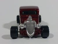 1998 Matchbox 1933 Ford Coupe Maroon Red Good Year Tires Die Cast Hot Rod Toy Car Vehicle - Treasure Valley Antiques & Collectibles