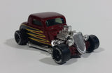 1998 Matchbox 1933 Ford Coupe Maroon Red Good Year Tires Die Cast Hot Rod Toy Car Vehicle - Treasure Valley Antiques & Collectibles