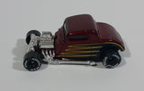 1998 Matchbox 1933 Ford Coupe Maroon Red Good Year Tires Die Cast Hot Rod Toy Car Vehicle - Treasure Valley Antiques & Collectibles