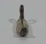 Vintage Small Tiny Little Miniature Metal Swan Bird 2 1/4" Long Figurine - Treasure Valley Antiques & Collectibles