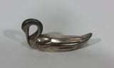 Vintage Small Tiny Little Miniature Metal Swan Bird 2 1/4" Long Figurine - Treasure Valley Antiques & Collectibles