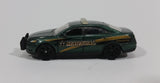 2014 Matchbox Heroic Rescue Ford Police Interceptor Dark Green Die Cast Car Toy Police Emergency Vehicle - Treasure Valley Antiques & Collectibles