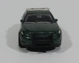 2014 Matchbox Heroic Rescue Ford Police Interceptor Dark Green Die Cast Car Toy Police Emergency Vehicle - Treasure Valley Antiques & Collectibles